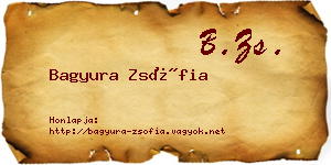 Bagyura Zsófia névjegykártya